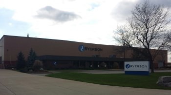 Exterior photo of Ryerson's Lancaster, Pennsylvania Facility