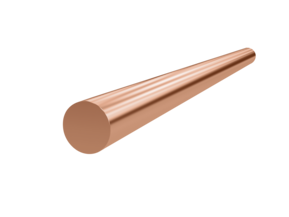 110 Copper Rod  3/4 Dia x 6 Inch Length 